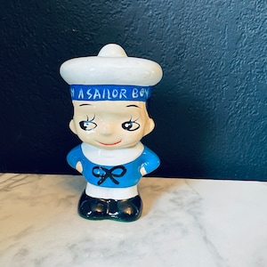 I am a sailor Piggy Bank Vintage 6” h