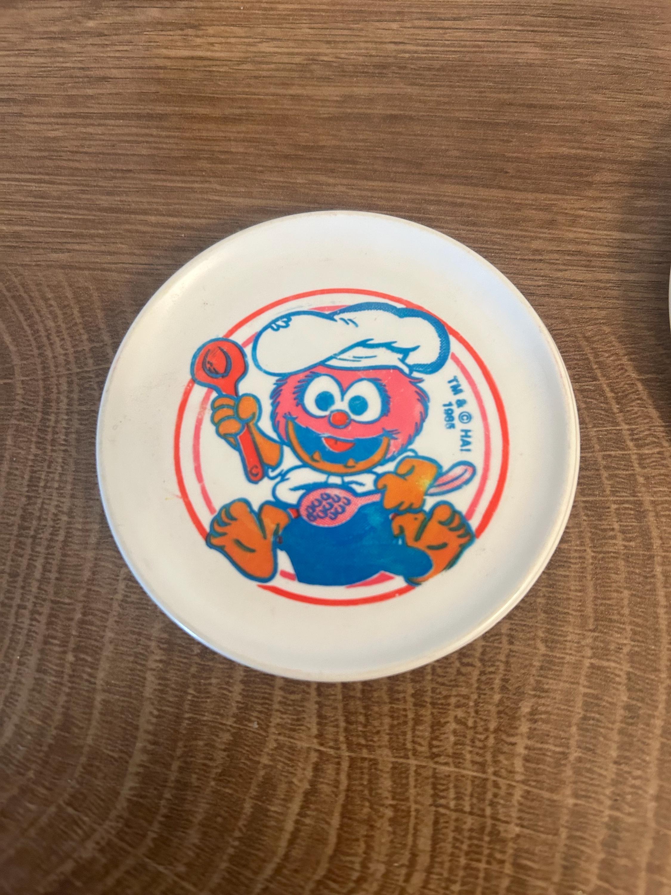 Muppets 6 Piece Tea Set Miss Piggy Fozzie Bear Animal 4 Plates 1 ...