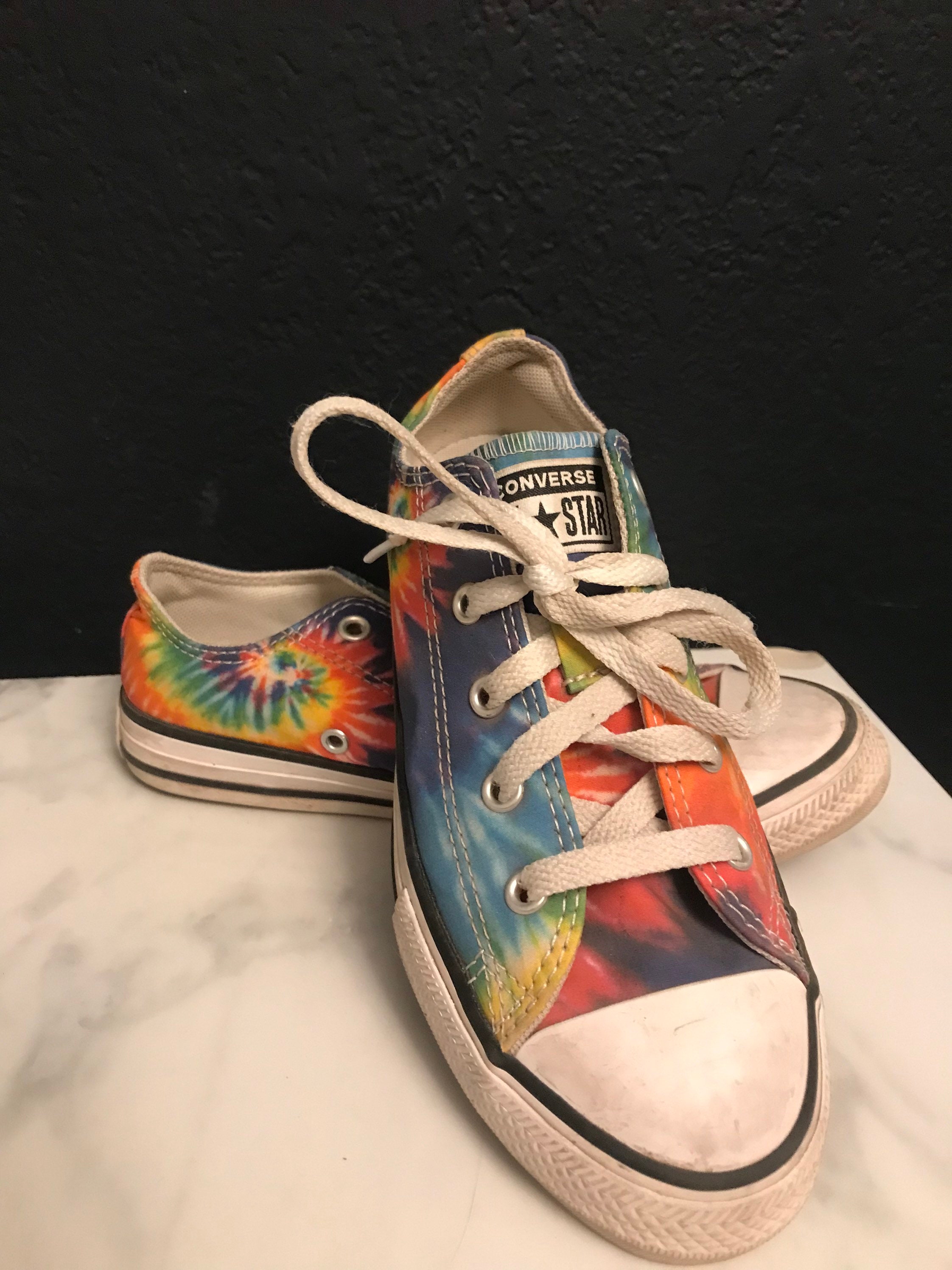 converse tie dye trainers