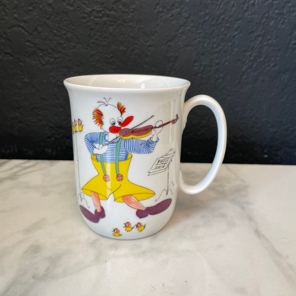 Spal Clown Mug Portugal Violin porcelain