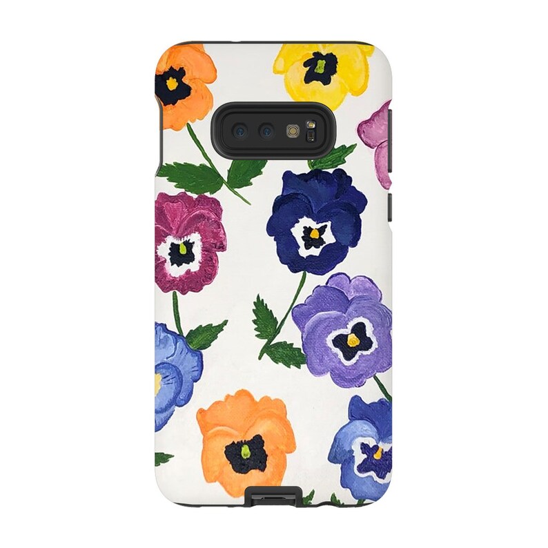 Painted Pansies Tough Cell Phone Cases