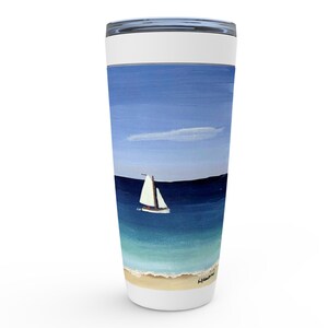 Caribbean Blue Sailing Travel Mug