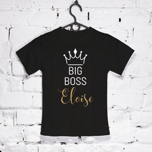 Big Boss Personalized Toddler Shirt image 1