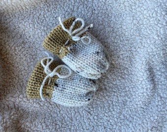 Knitted Baby Mittens