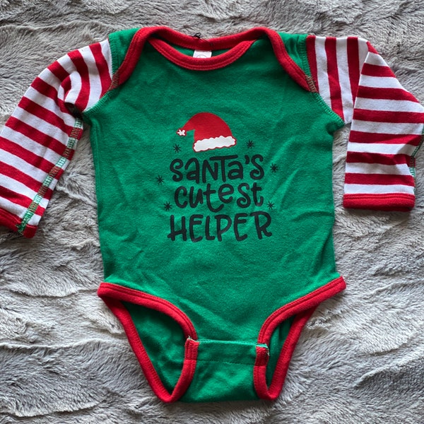 Santa Helper Christmas Onesie