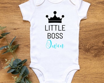 Little Boss Personalized Onesie