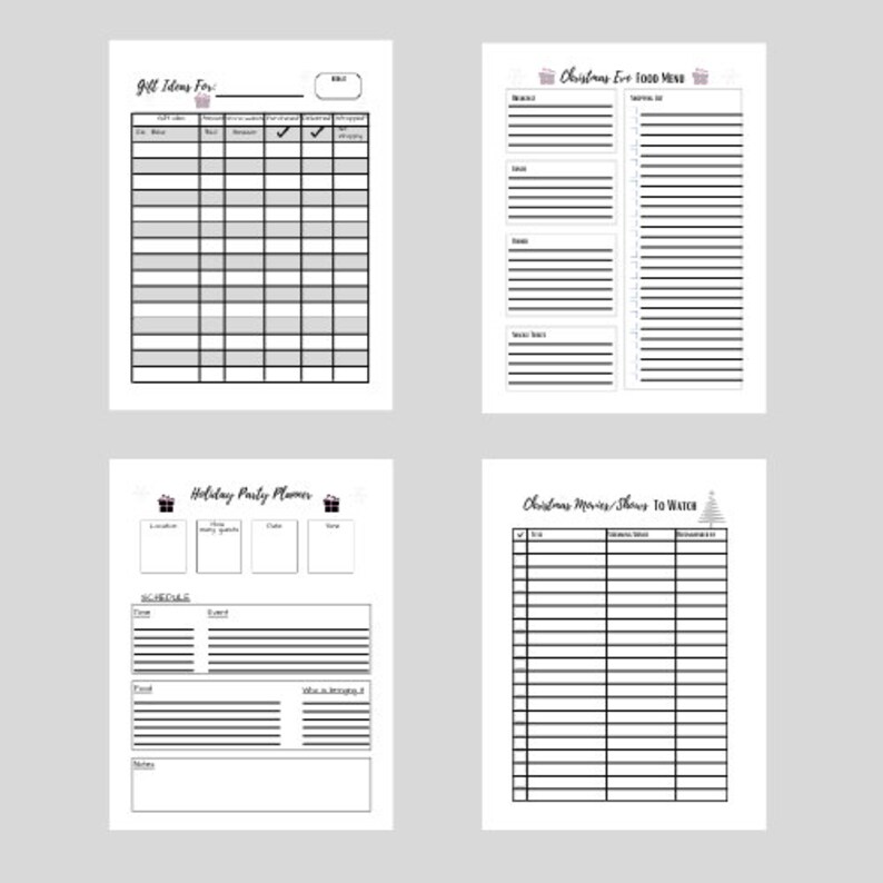 The BEST Holiday Planner DIGITAL DOWNLOAD Etsy