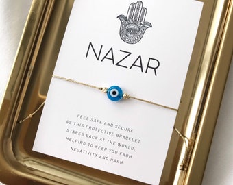 Evil Eye Bracelet Evil Eye String Bracelet Evil Eye Wish Bracelet Protection Bracelet Good Luck Bracelet Evil Eye Jewelry Nazar Bracelet