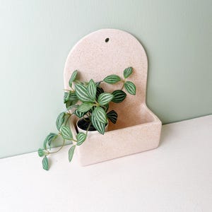 Handmade Ceramic Shelf, Handmade Ceramic Altar Wall Decor, Wall Hanging Ceramic Shelf, Ceramic Wall Hanging Candle Holder