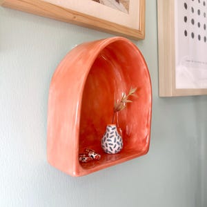 Handmade Ceramic Altar Handmade Ceramic Wall Decor, Wall Hanging Ceramic Shelf, Ceramic Wall Hanging Candle Holder