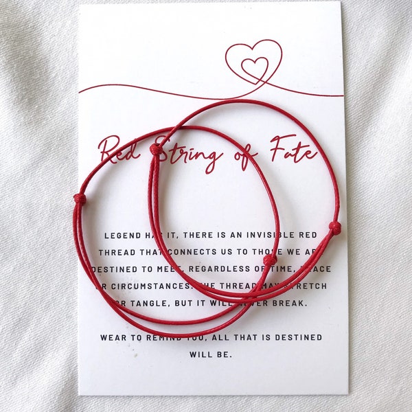 Red String Bracelet Red String Friendship Bracelet