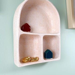 Handmade Ceramic Shelf Ceramic Altar Ceramic Wall Decor, Wall Hanging Ceramic Shelf, Ceramic Wall Hanging Candle Holder