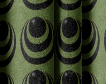 Mid Century modern Artdeco inspired velvet fabric 60s 70s  + COLOURS