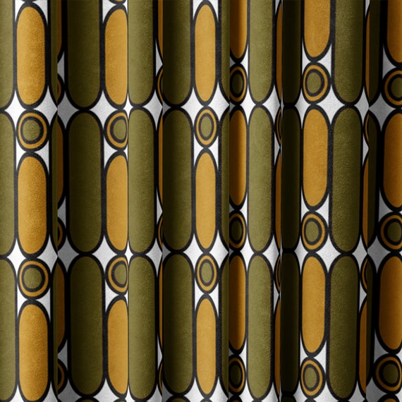 Mid Century modern Artdeco inspired velvet fabric 60s 70s  + COLOURS
