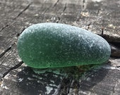 Genuine green sea glass piece in Jewelry quality Long shapes Pendant size quot 1.2 quot jewelry supplies, art,home decoration, collectable etc. (i30)