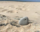 Natural holed beach stone Holey stone Sea stone with hole Size quot 0.9 2.5cm quot magic stone-amulet-talisman, good luck stone, odin stone (a2)