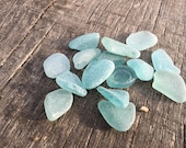 15 pieces light blue-aqua sea glass Jewelry quality Size quot 0.9-1.2 quot art projects, jewelry making, home, wedding decoration etc. (i34)