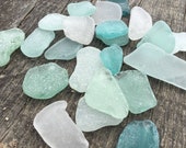 22 pieces large and thick sea glass Frosted Colorful sea glass in Craft quality Size quot 1.4-2.6 quot wedding decoartion, place cards (i22)