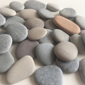 25 bellissime pietre da spiaggia sagomate dal Mar Baltico Pietre di mare Dimensioni "1,4-1,8/3,5-4,5 cm"#Pietre di mare dal Mar Baltico, fornitura di ciottoli artistici (ak6)