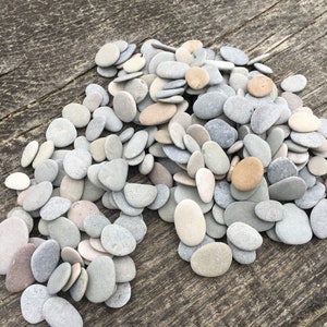 180 natural tiny size beach stones Sea stones beautiful Shaped Sea pebbles Size"1-2.2cm/0.4-0.9"#art supplies, decoration etc. (ak10)