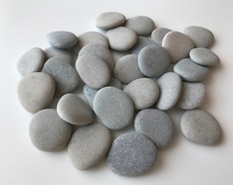 30 pieces beach stones 1.2-1.4/3.0-3.5cm Natural flat beach Pebbles Small Sea Stones From Baltic Sea,Pebble Art Supply3