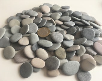 100 natural small beach stones Sea stones beautiful Shaped Sea pebbles Size"0.8-1.2"#art supplies, decoration etc. (ak4)