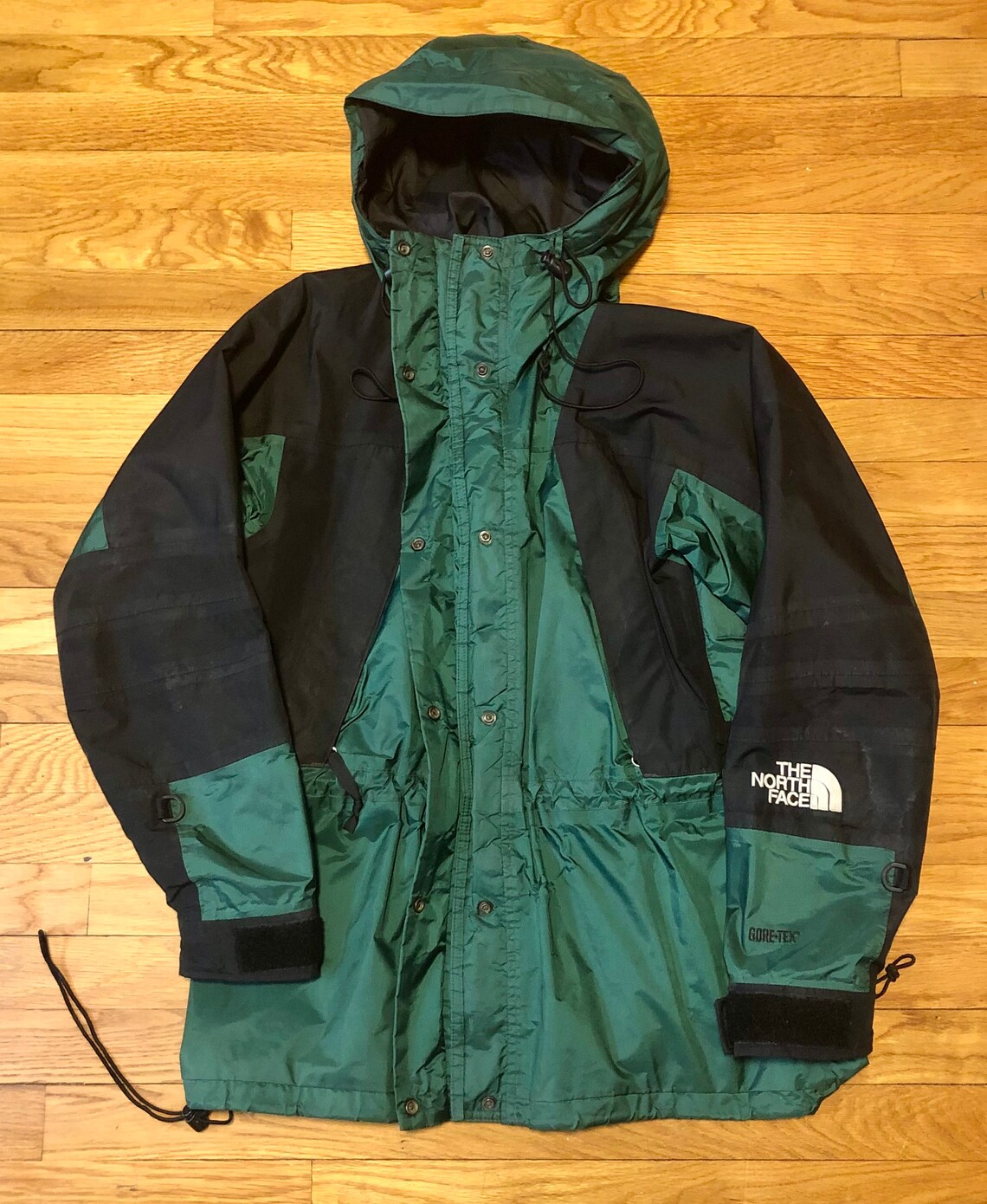 Vintage 90s The North Face Goretex Green Jacket Etsy