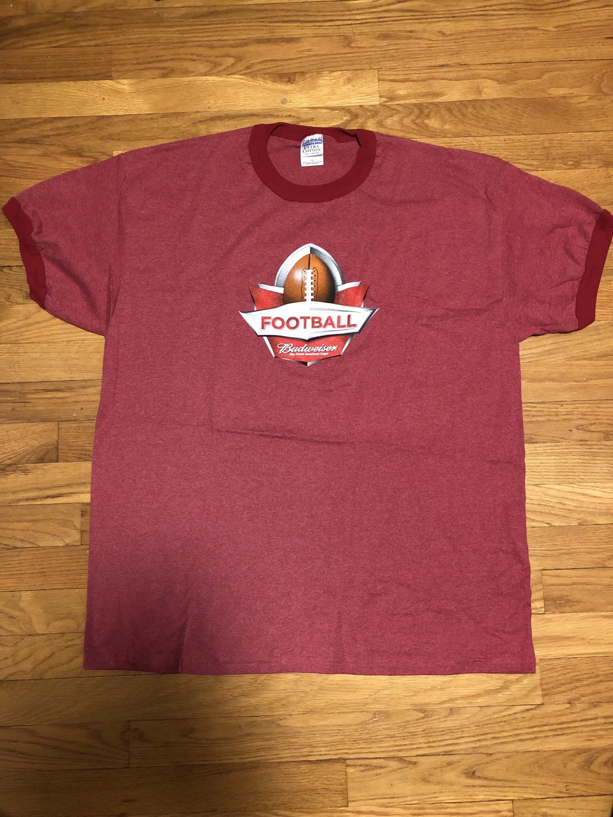 Vintage 90s Budweiser Football Super Bowl Ringer Beer T Shirt | Etsy