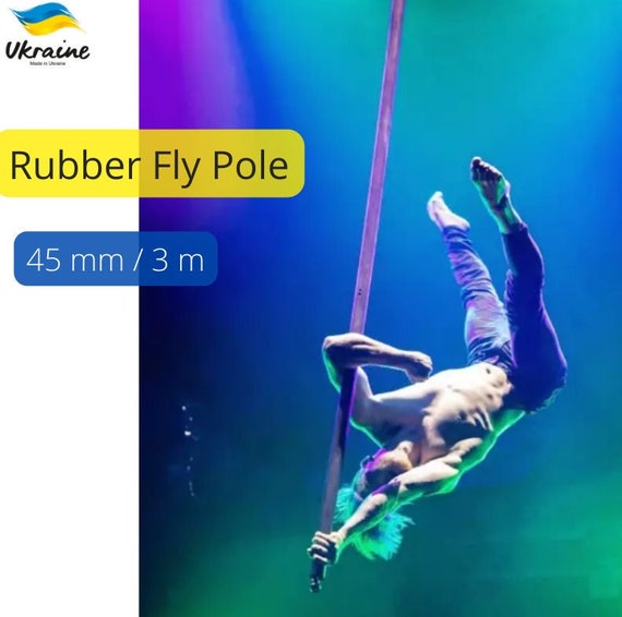 Aerial Flying Pole 45 Mm Rubber/chinese Fly Pole 3 M, Ready to Use