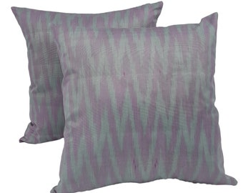 Fontane Red Ikat Pillow Etsy