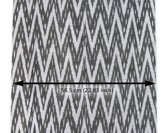 Handmade Black and grey Uzbek cotton ikat, soft ikat fabric, ikat for upholstery, 100% soft cotton ikat, ikat decor, design fabric
