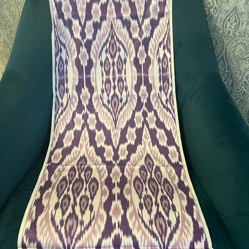 PURPLE IKAT DRAPE SKIRT