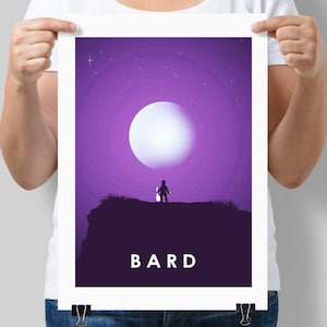 Bard - Premium Dungeons & Dragons Art Prints [A4 / A3] - RPG, Fantasy, DnD, D20 Gifts