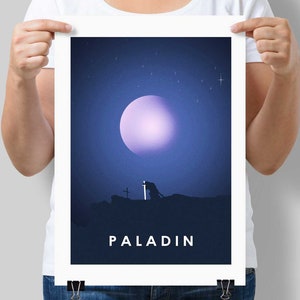 Paladin  - Premium Dungeons & Dragons Art Prints [A4 / A3] - RPG, Fantasy, DnD, D20 Gifts