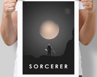 Sorcerer - Premium Dungeons & Dragons Art Prints [A4 / A3] - RPG, Fantasy, DnD, D20 Gifts