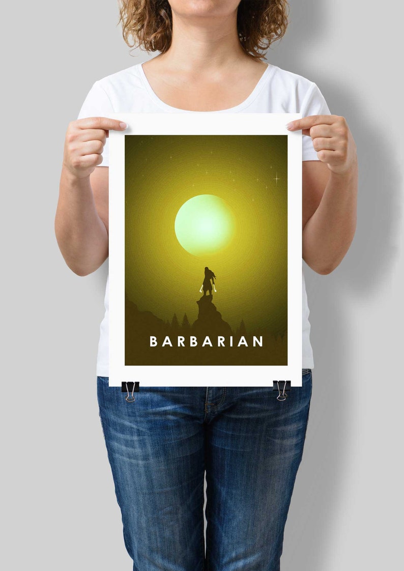 Barbarian - Premium Dungeons & Dragons Art Prints [A4 / A3] - RPG ...
