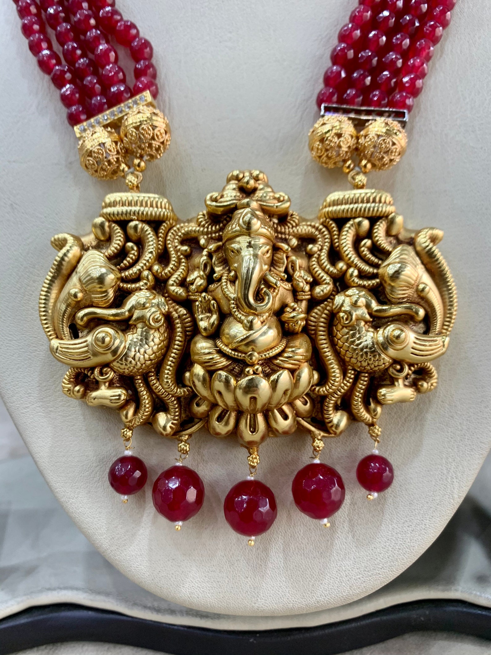 Indian Temple Jewellery Set, Imitation Temple Jewellery Set Etsy