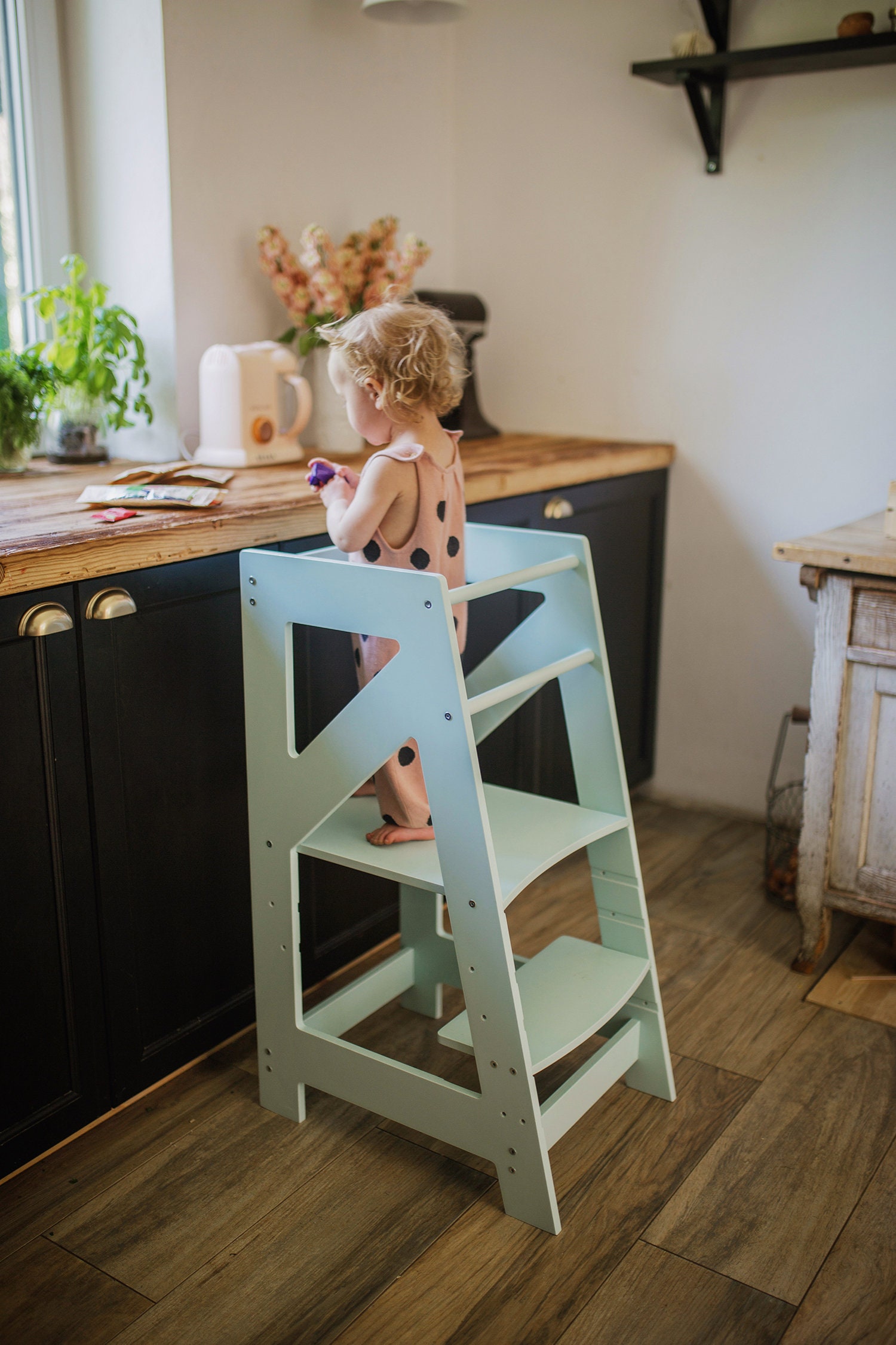 Kitchen Helper Montessori Learning Tower Helper Tower Kid Etsy