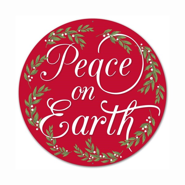 Peace on Earth Steel Sign main image 1