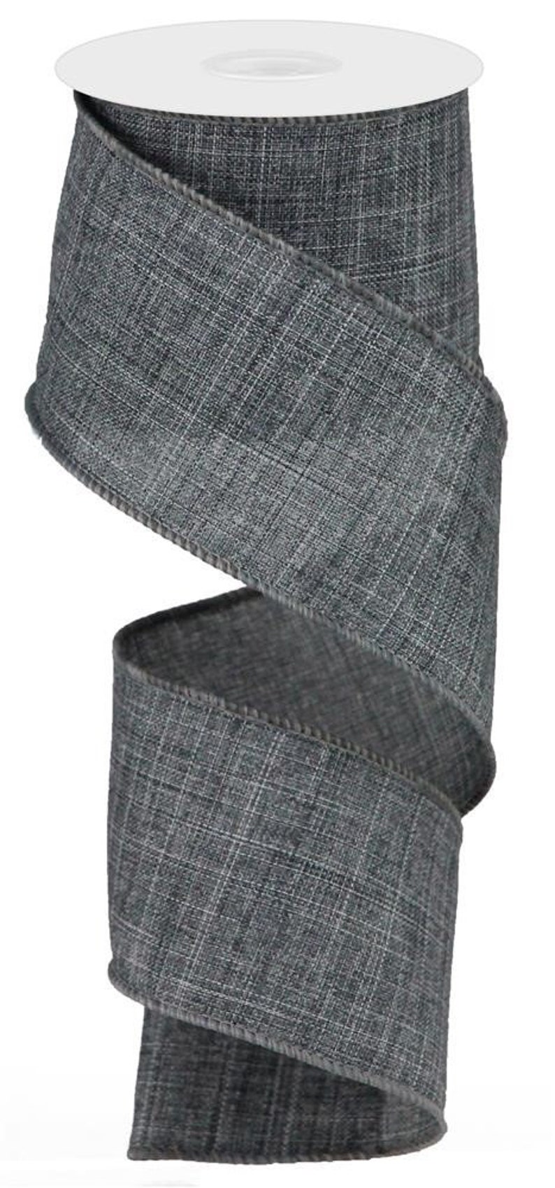 GreyGray Wired Edged Royal Burlap Ribbon 2.5 Wide X 10 Yard Roll