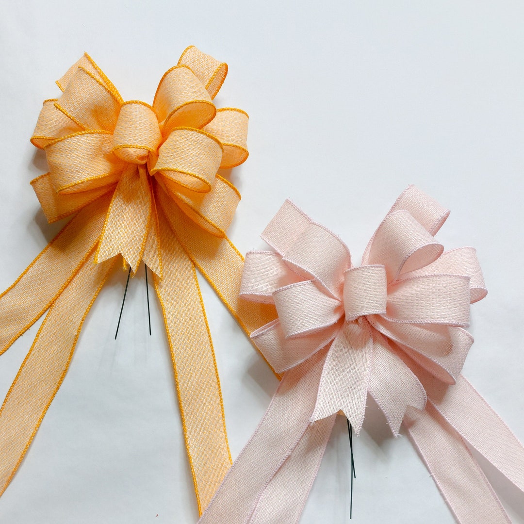 Woven Vintage Linen Wreath Bow - Etsy