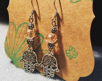 Handmade Fatima Hand Earrings