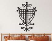 Erzulie Dantor Danto Ezili Voodoo (Motherhood, LGBT) wall decor from wood, Wooden Wall Art, Bedroom Living Room Office Sign, Veve Lwa doll