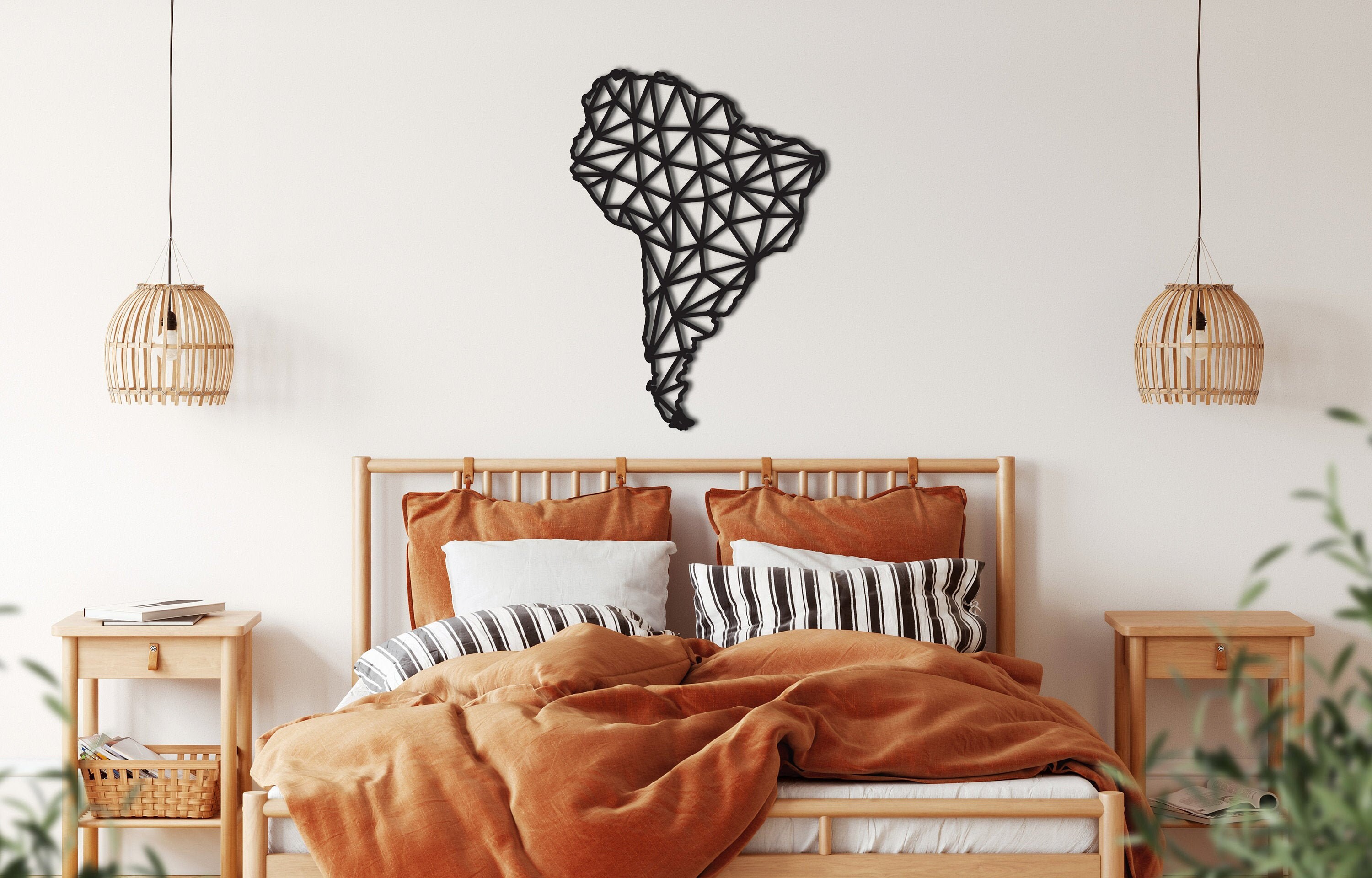 South America Geometric Art wall decor from wood Wooden Wall Etsy