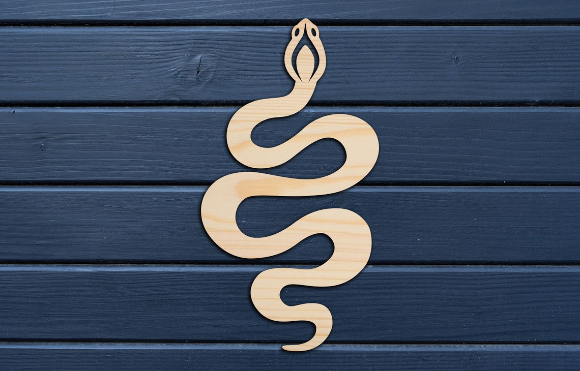 Snake wall decor from wood Wooden Wall Art Bedroom Living Etsy