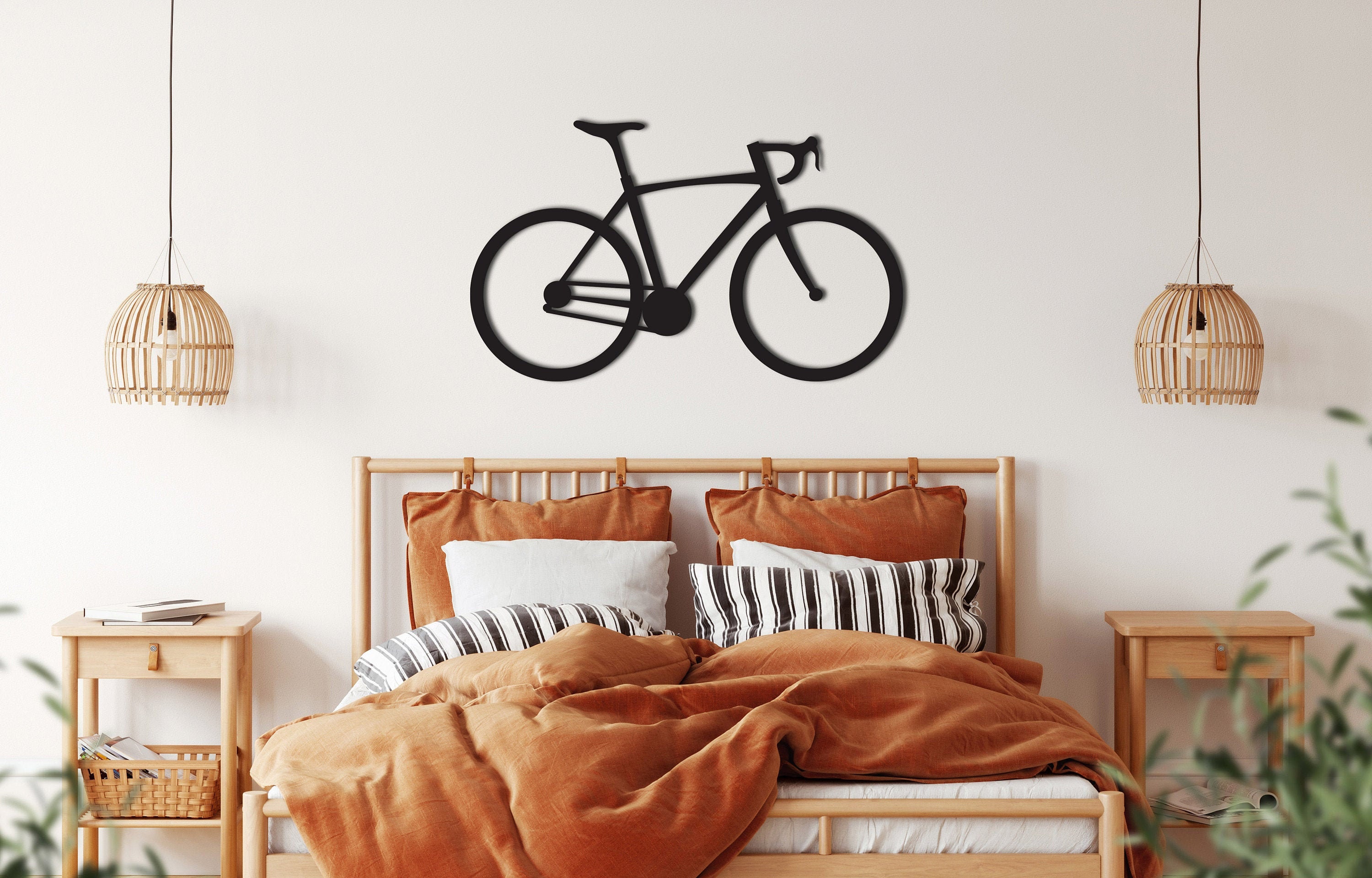 Bicycle Road Bike Wall Decor From Wood Wooden Wall Art Etsy