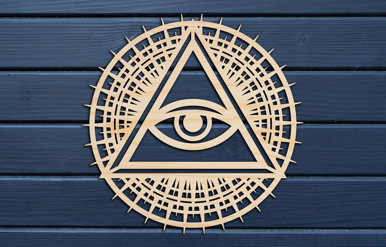 Eye Of Providence Wall Decor From Wood Wooden Wall Art Etsy