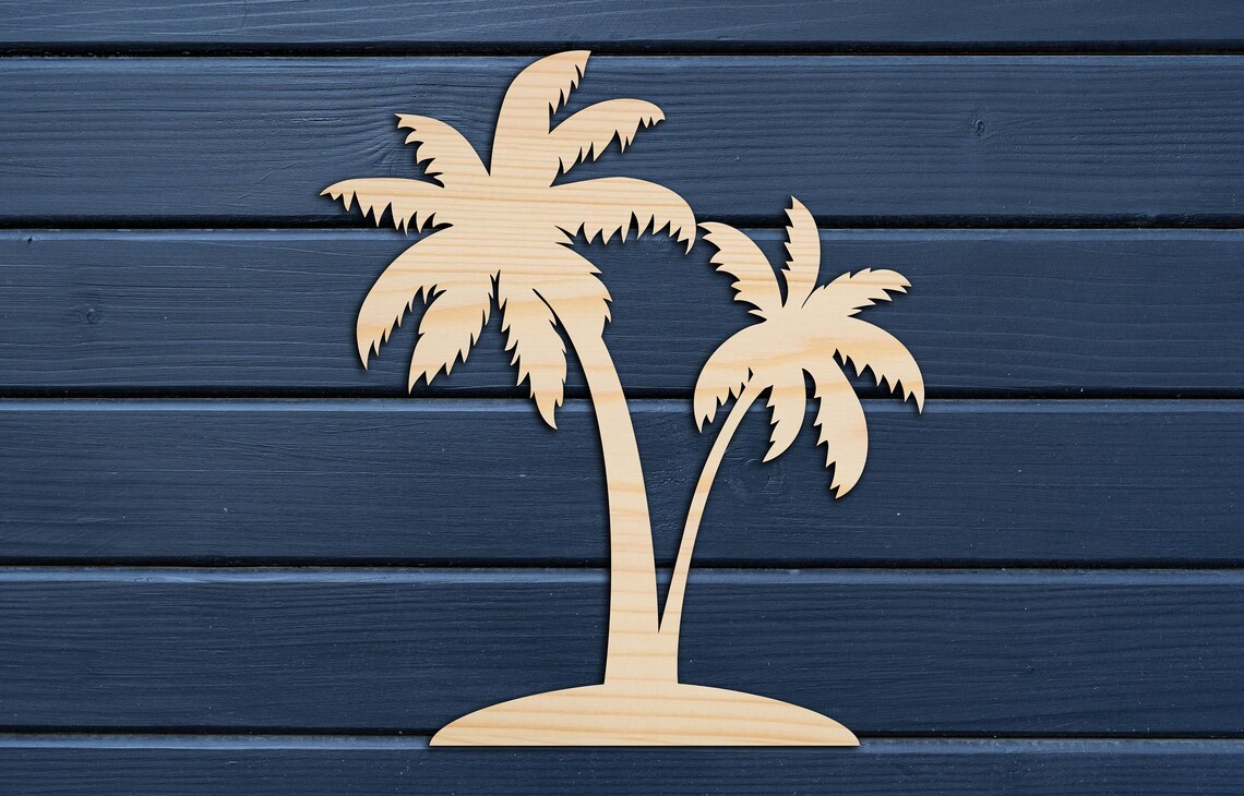 Palm Tree wall decor from wood Decorative Wooden Wall Art Etsy