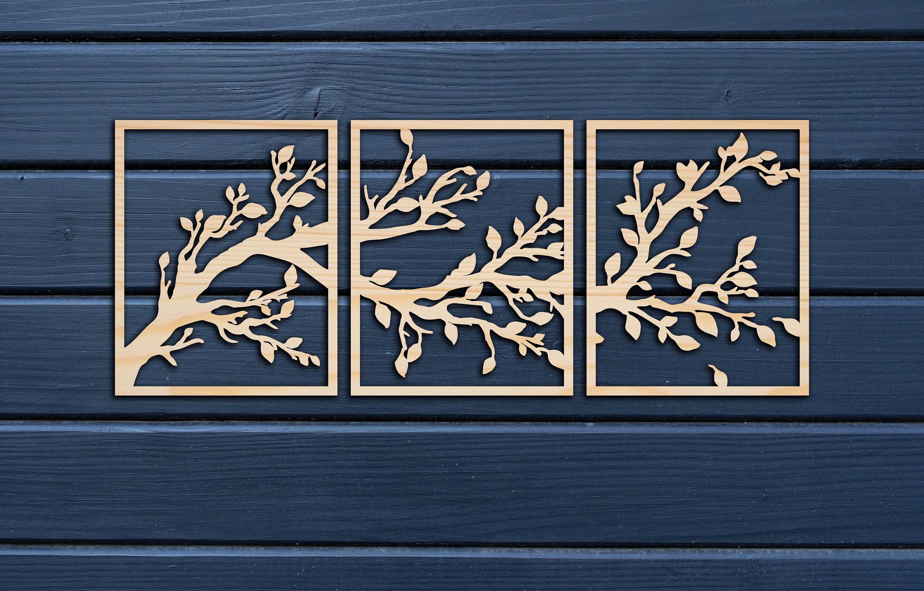Tree Branches wall decor from wood Decorative Wooden Wall Etsy