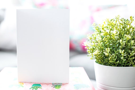 A7 Greeting Card Mockup Agave Etsy